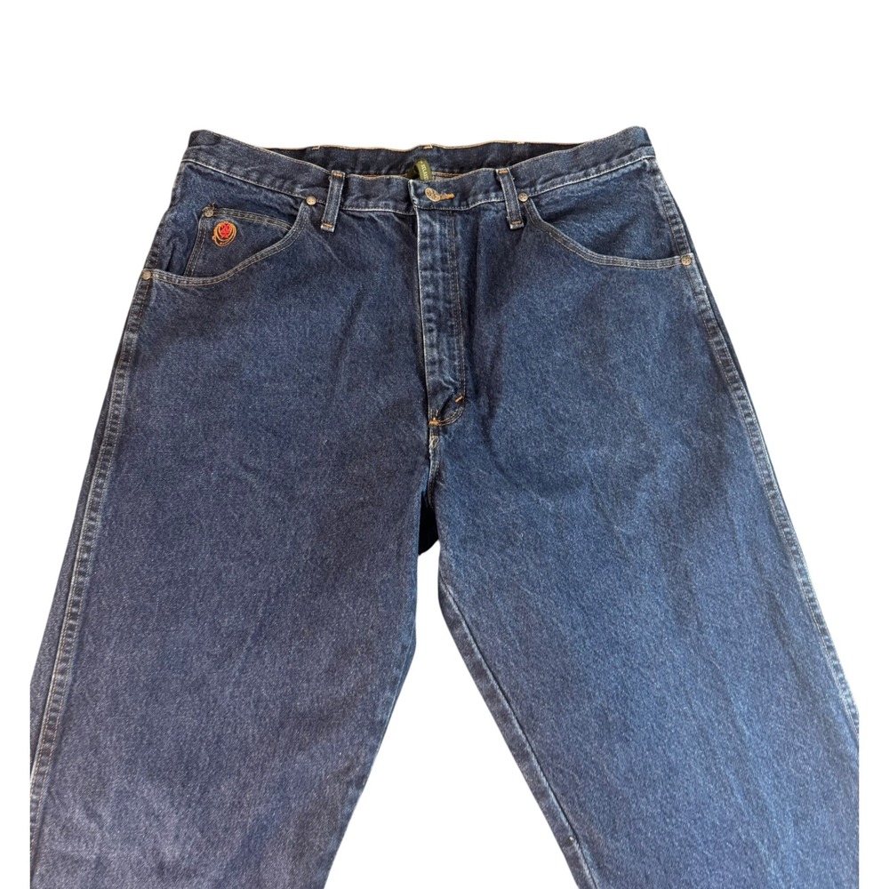 Wrangler Twenty X 22MWXSN Mens Blue Straight Leg Denim Jeans 38x34 Mid Wash - Picture 2 of 9